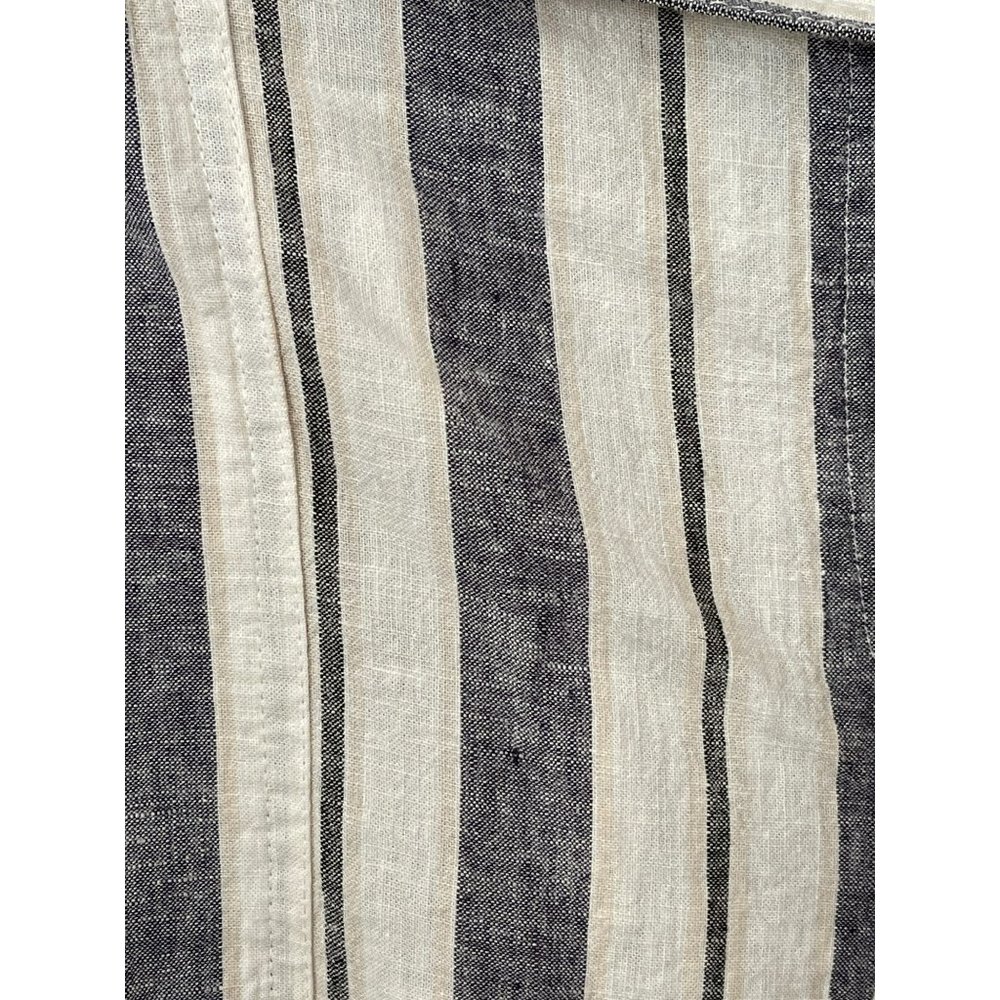 Zac & Rachel Striped Tie Belt Waist Linen Blend Beach/Lounge Pants - Picture 8 of 12